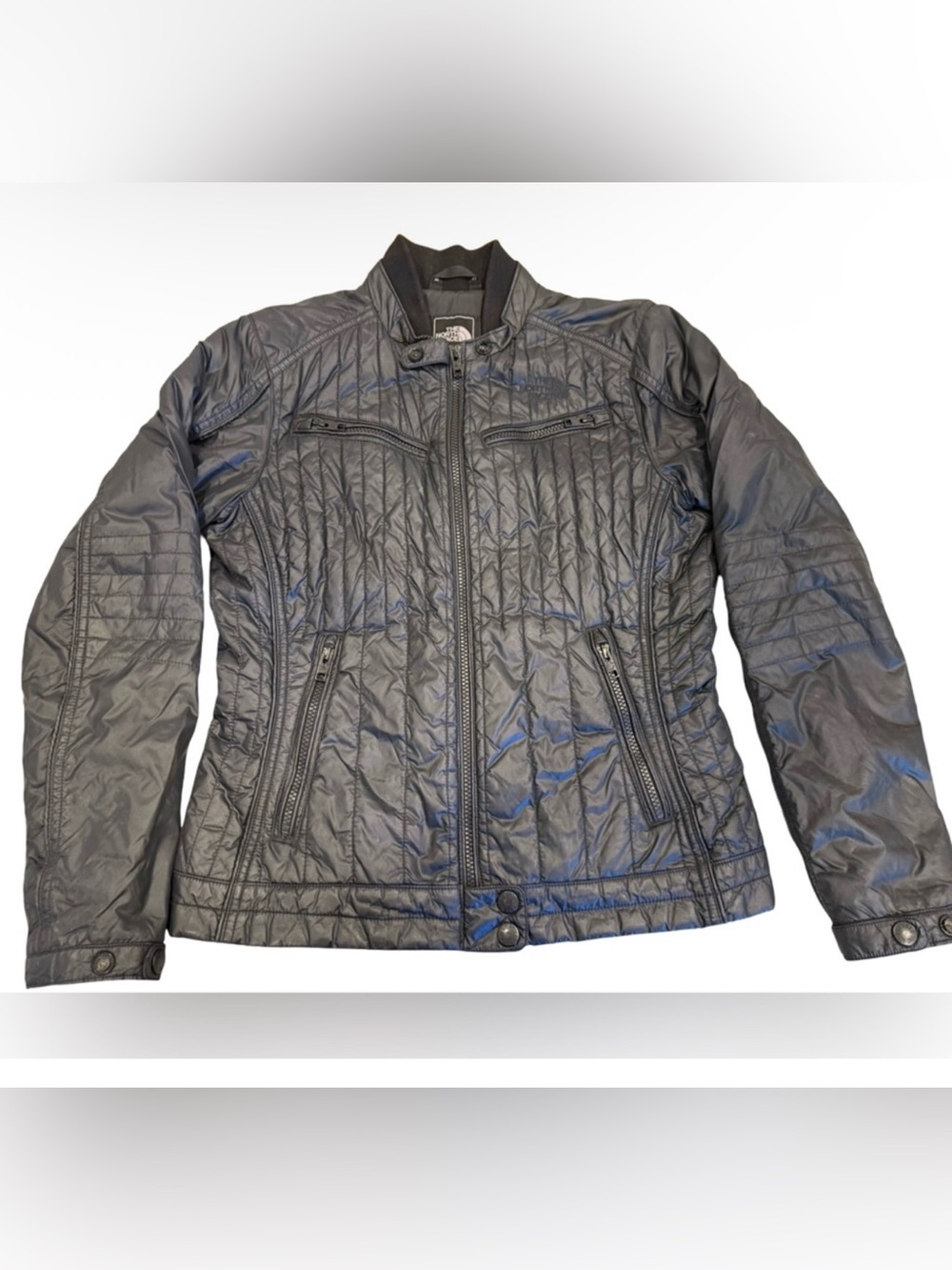 Vintage Y2K The North Face Quilted Jacket Womens black Lightweight Puffer Medium
